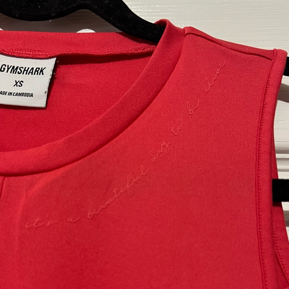 💗 Gymshark x Whitney Simmons - Cyber Red‎ Tank Top - Picture 5 of 8